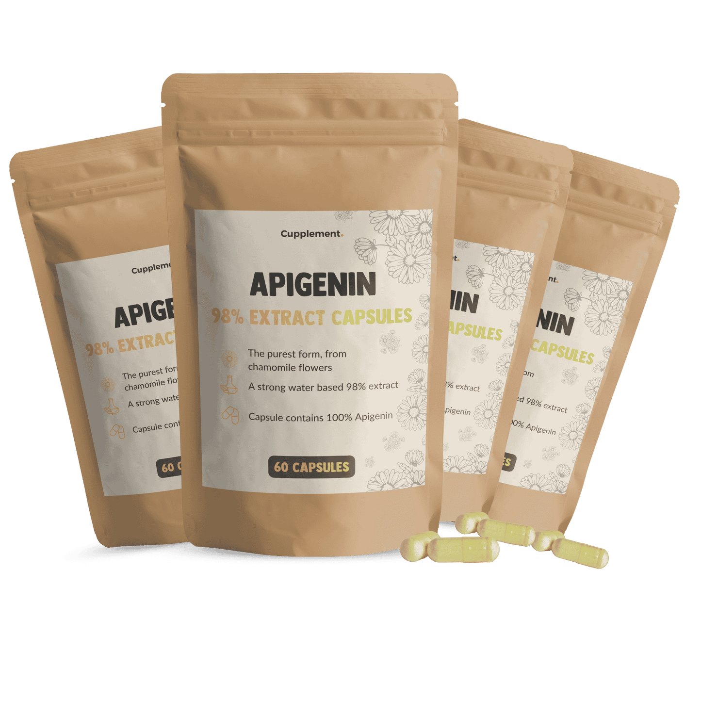 Apigenin extract capsules Cupplement Multipack