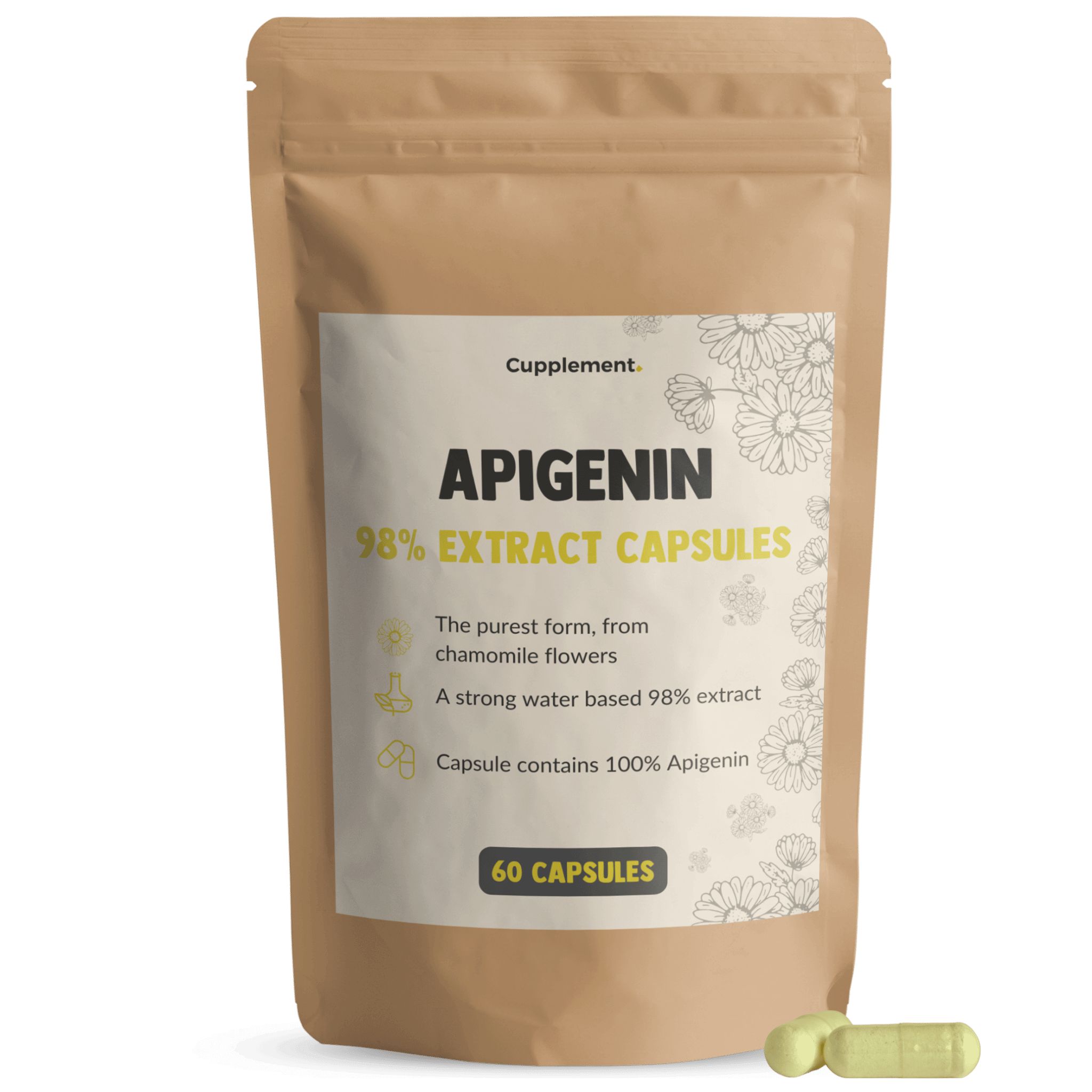 Apigenin Extract Capsules 100 mg Packshot Front