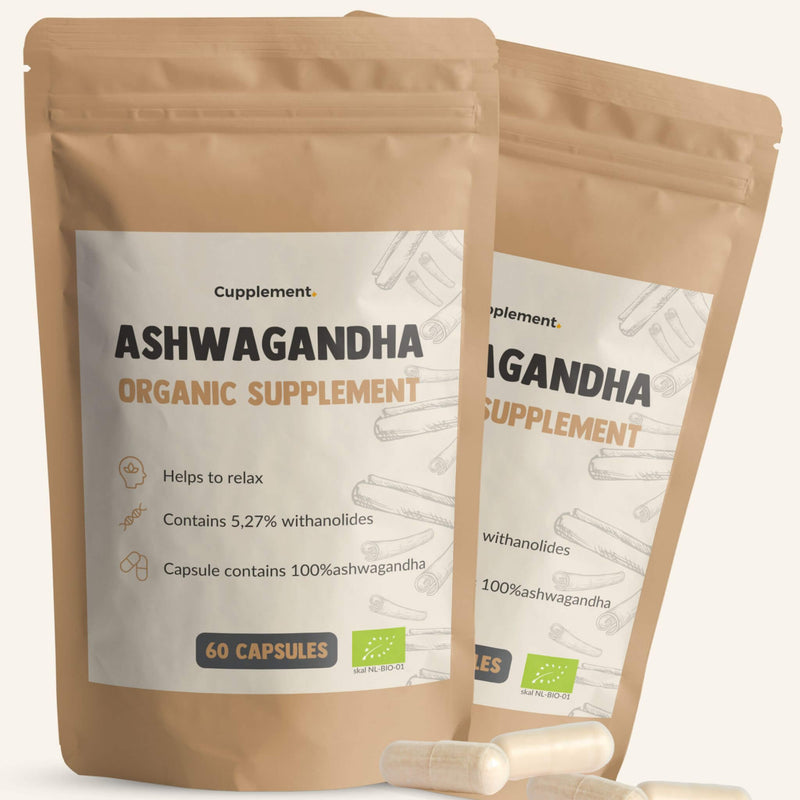 Aschwagandha Capsules Organic 500 mg combi pack