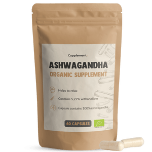 Aschwagandha Capsules Organic 500 mg pack shot front