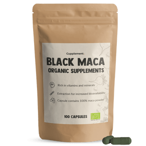 Black maca Capsules Organic Cupplement Superfood Supplement