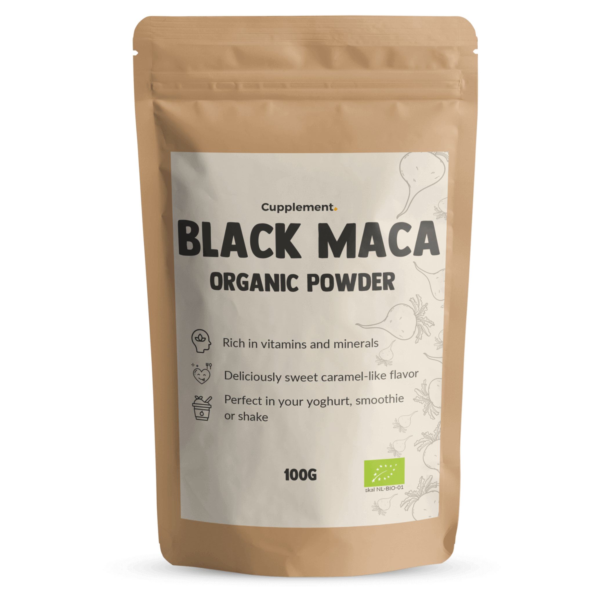 Black Maca Powder Organic Cupplement Superfood Supplement