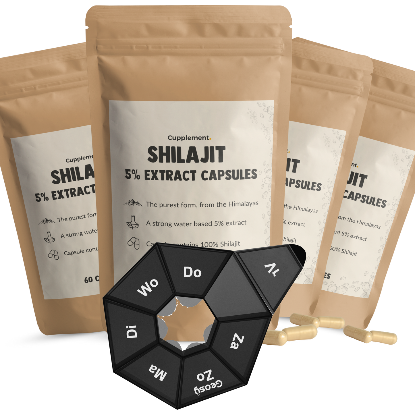 Shilajit Extract (5%) capsules