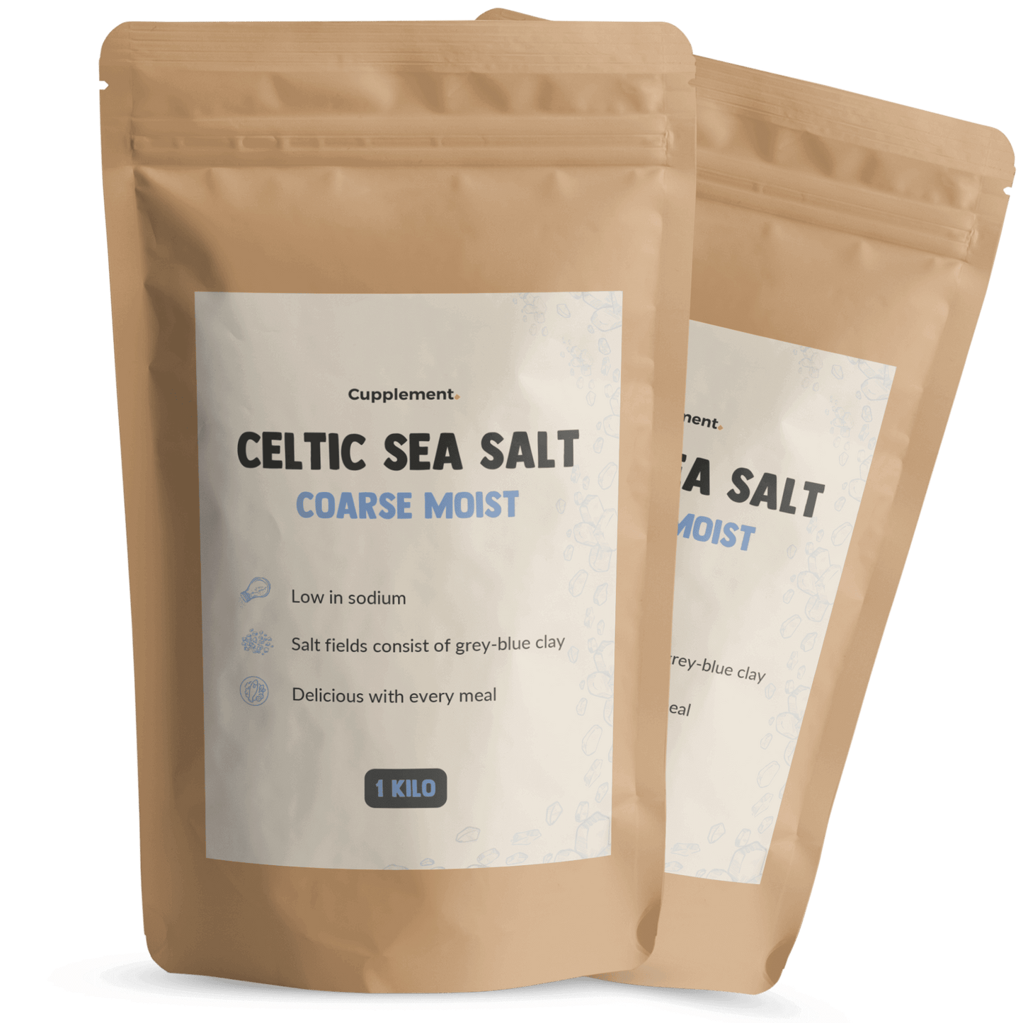 Celtic Sea Salt Coarse Moist 1 kg combipack