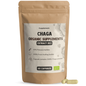 Chaga Extract Capsules Organic Cupplement Superfood Supplement