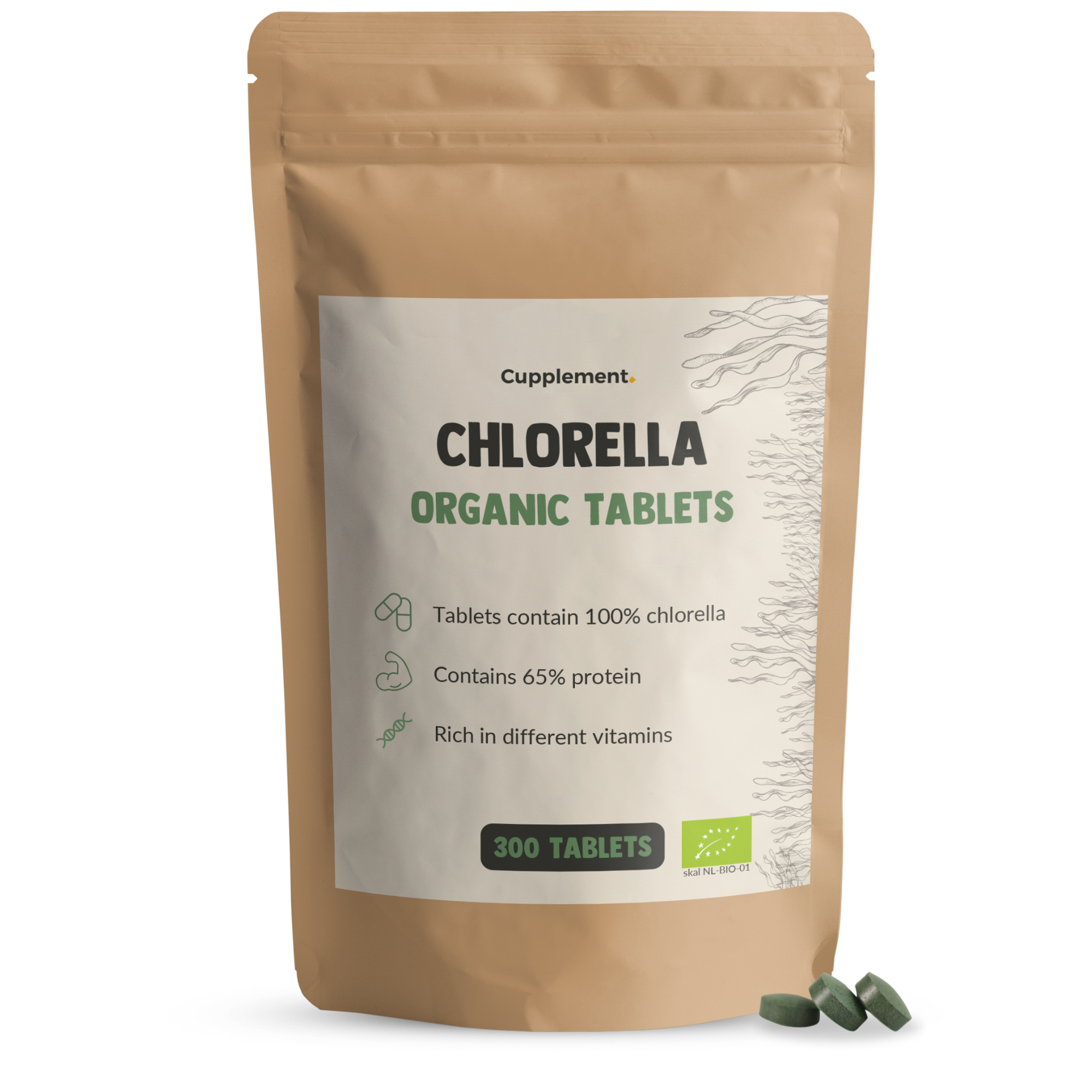 Chlorella-Tabletten Bio