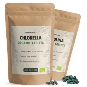 Chlorella Spirulina Tabletten Organic Cupplement Superfood Supplement