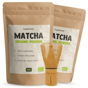 Matcha Thee En Matcha Klopper Organic Cupplement Superfood Supplement