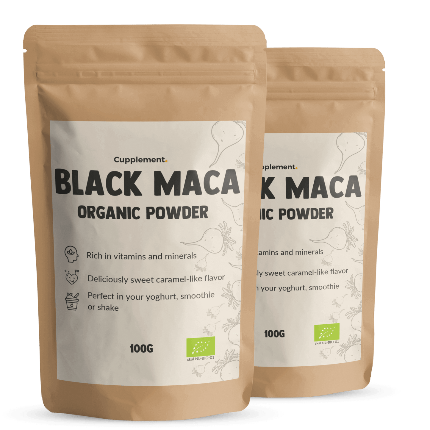 Black Maca Powder Organic Cupplement Superfood Supplement