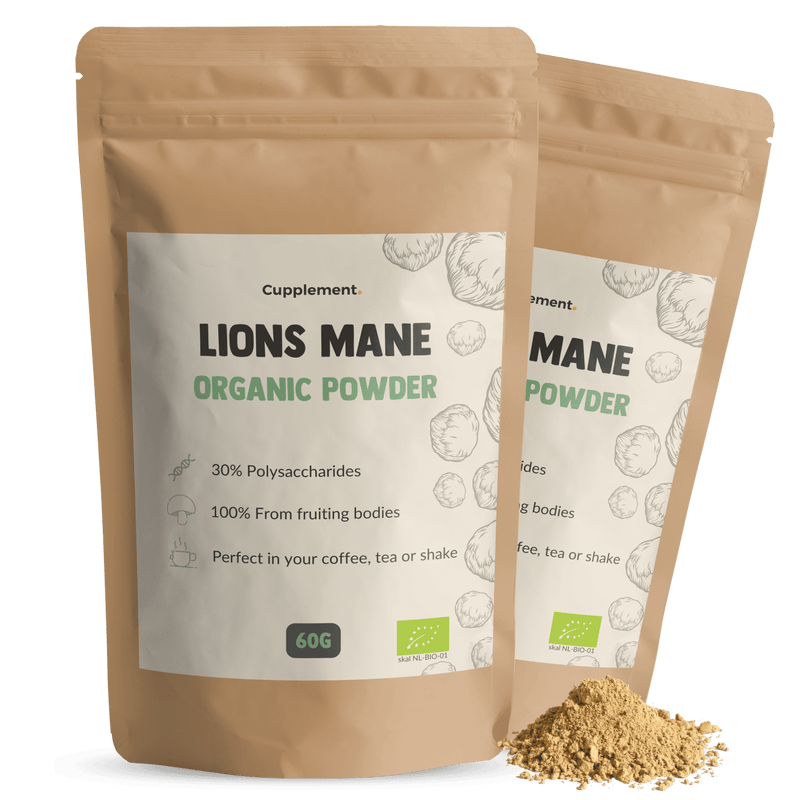 Lions Mane Powder Organic Mushroom Cupplement Superfood Supplement