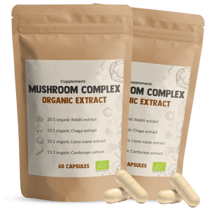 Mushroom Complex Capsules Organic Cupplement Superfood Supplement