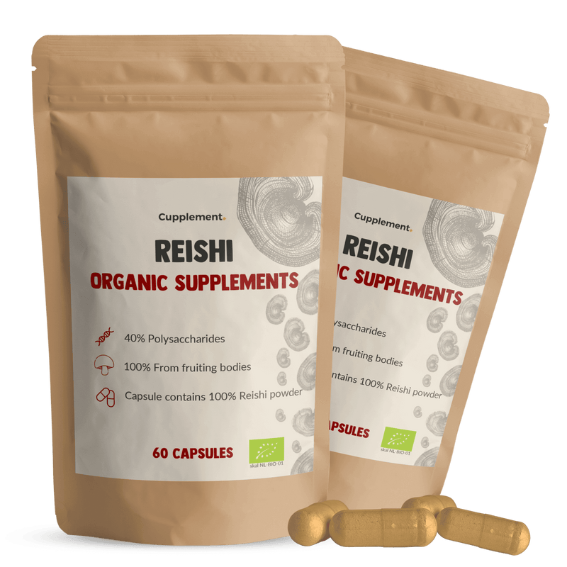 Reishi Capsules Organic Cupplement Superfood Supplement