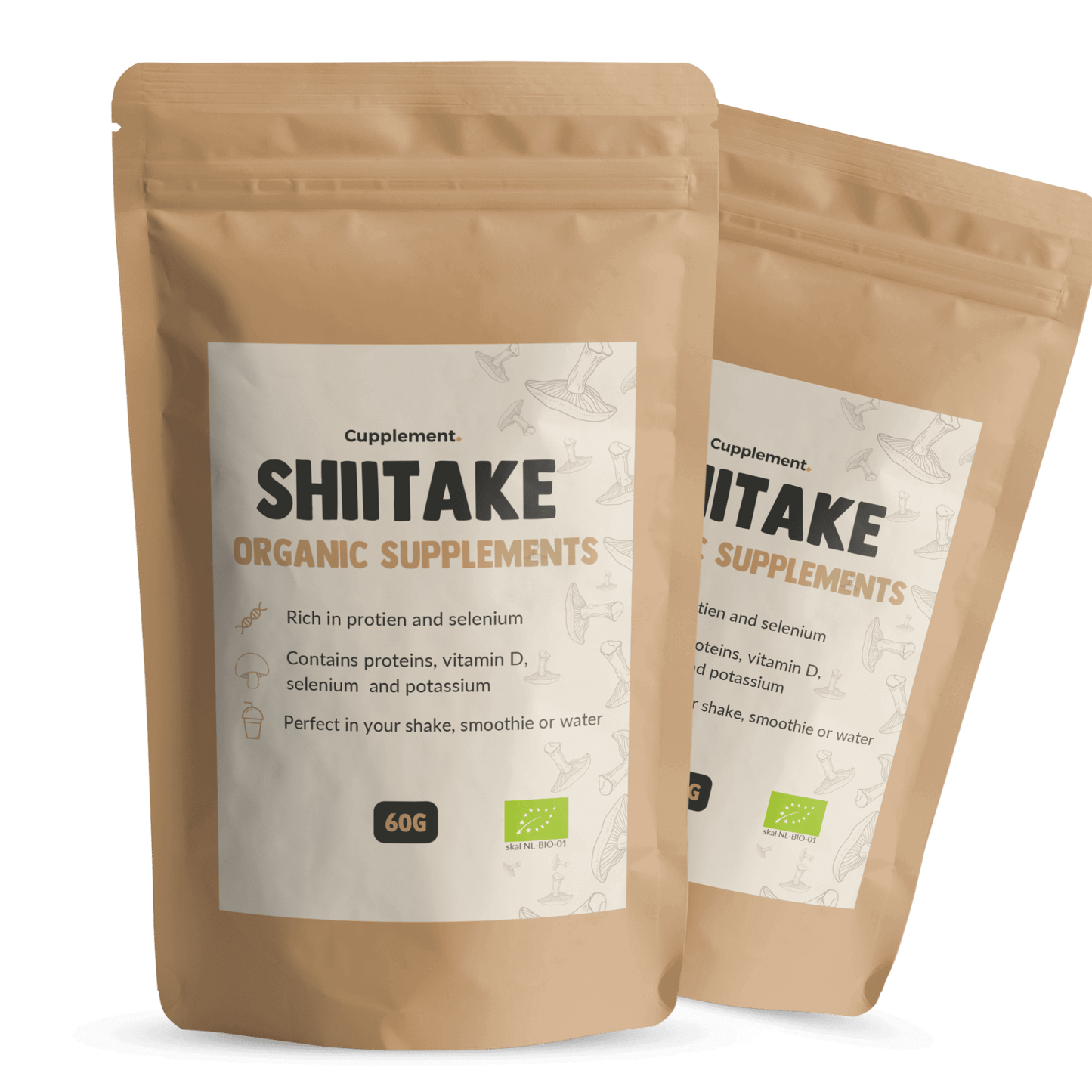 Shiitake Powder Organic Cupplement Superfood Supplement