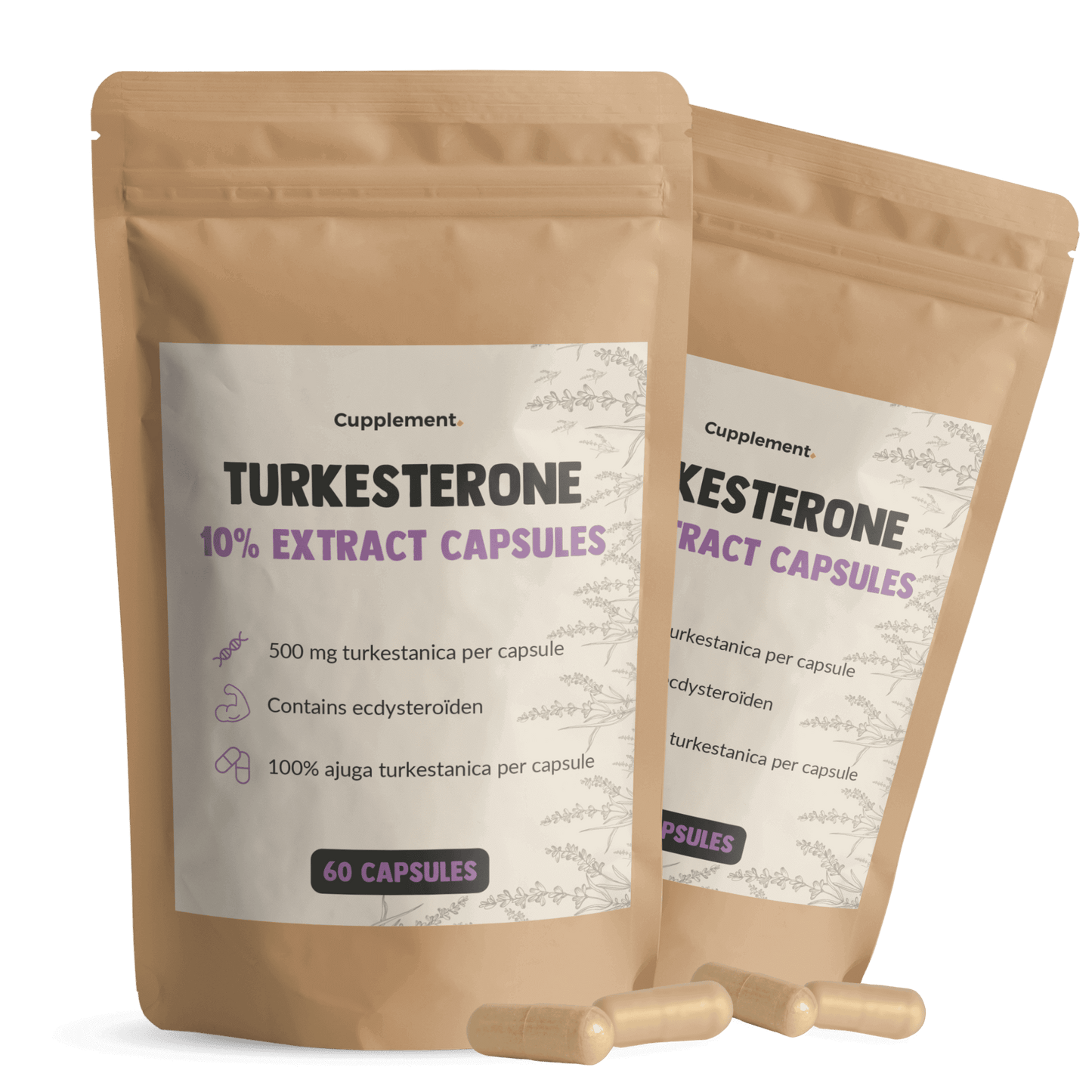 Turkesterone Capsules Cupplement Superfood Supplement