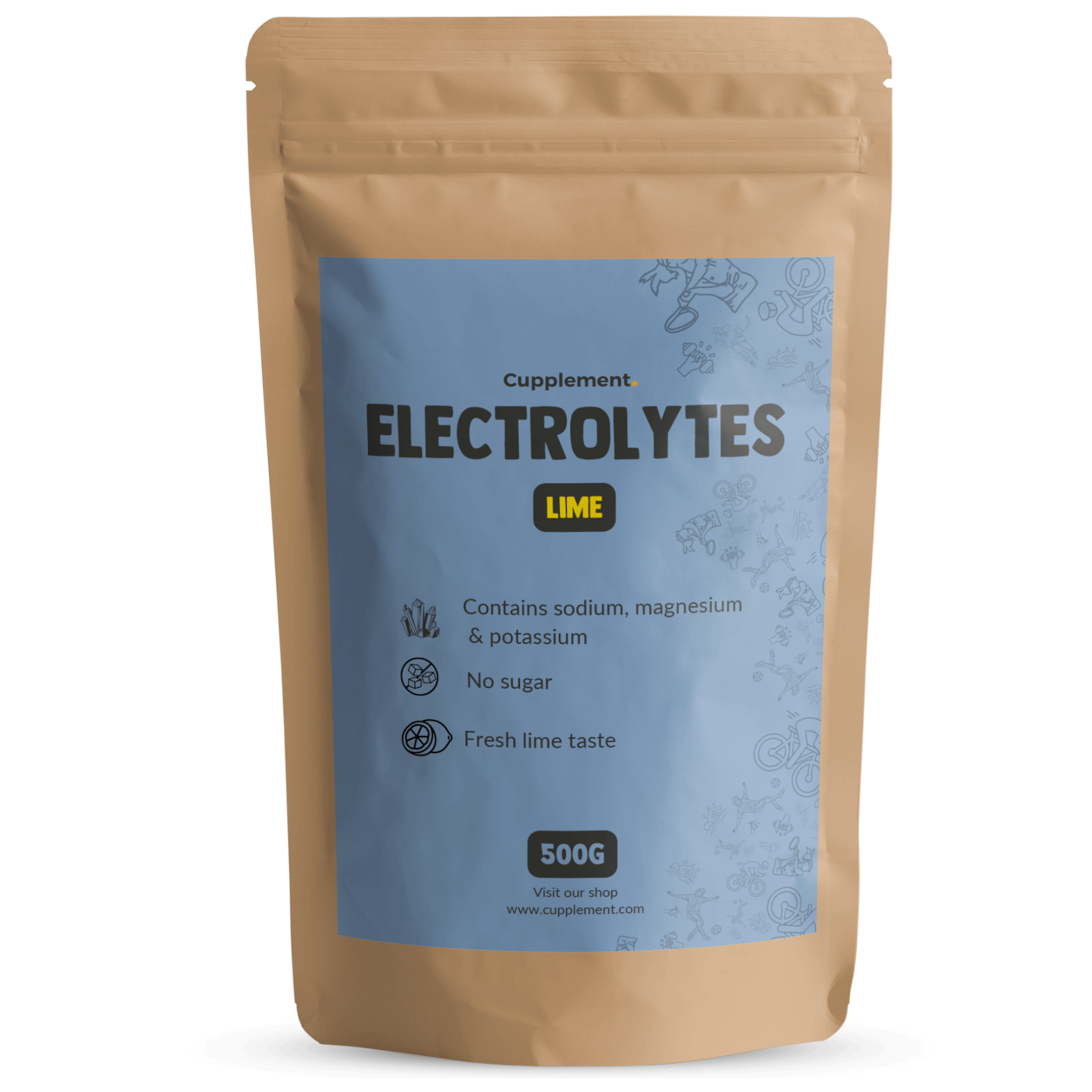 Elektrolytes Powder Lime Cupplement Superfood Supplement