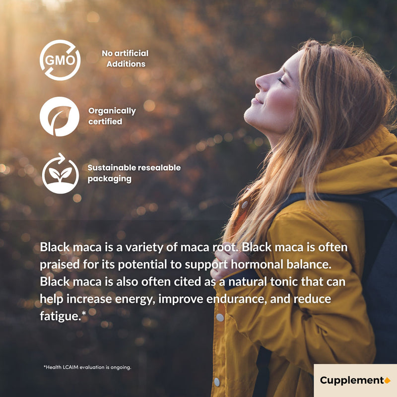Schwarze Maca Kapseln 500 mg Bio
