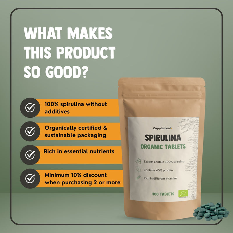 Spirulina Tabletten 500 mg Biologisch