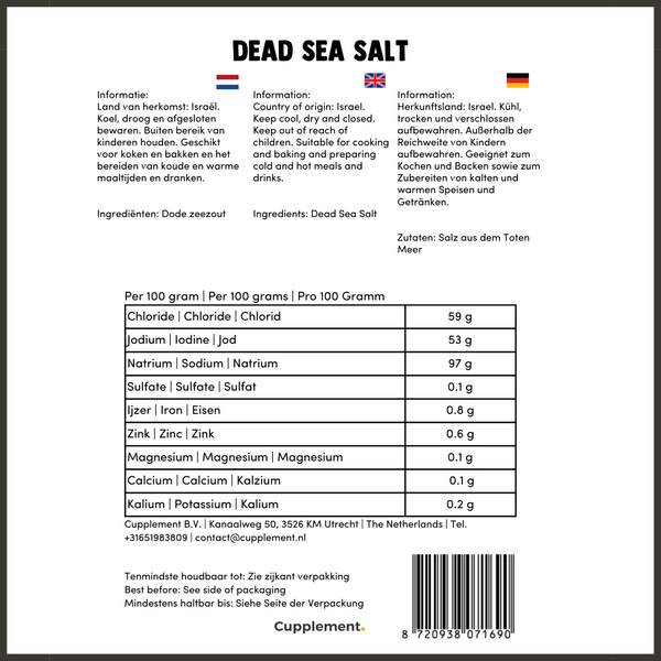 Dead sea salt