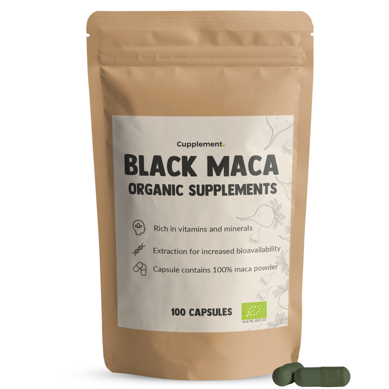 Schwarze Maca-Kapseln 500 mg Bio