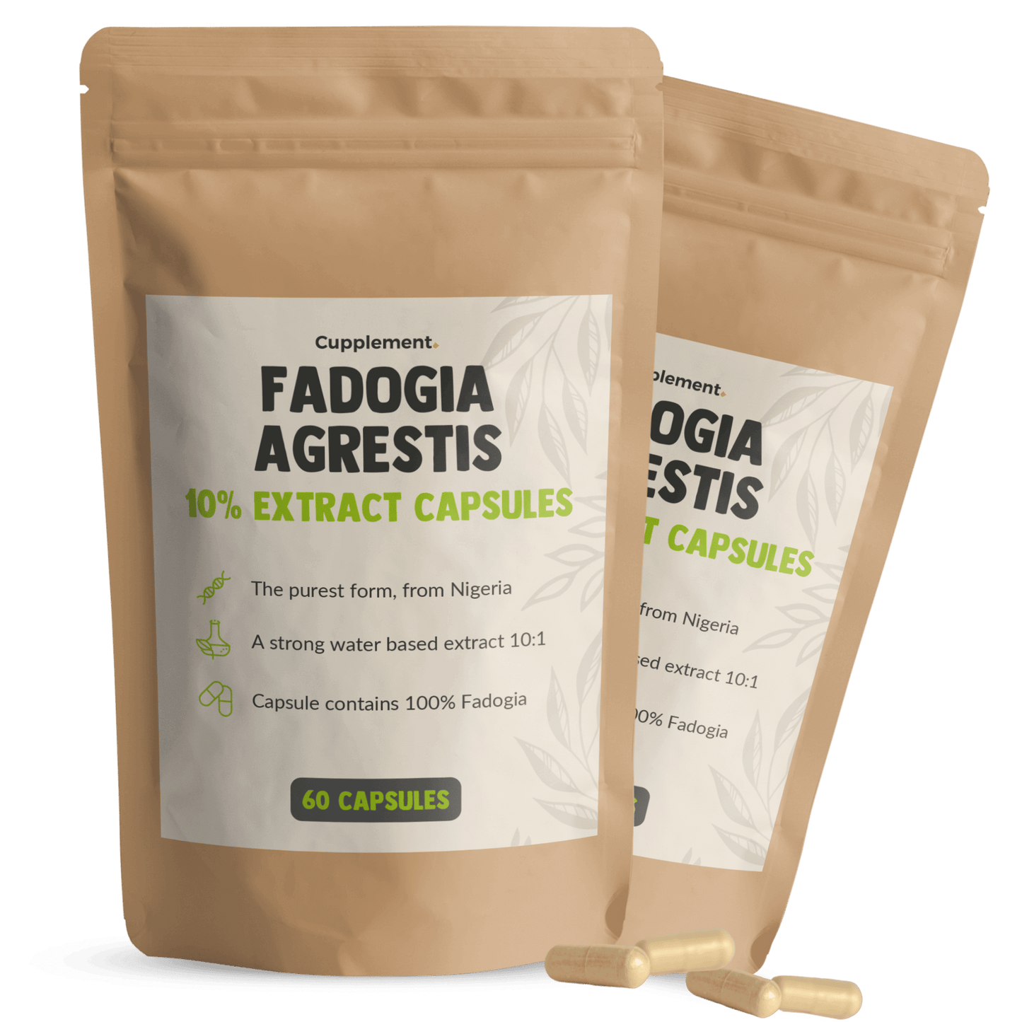 Fadogia Agrestis 100mg capsules packshot front