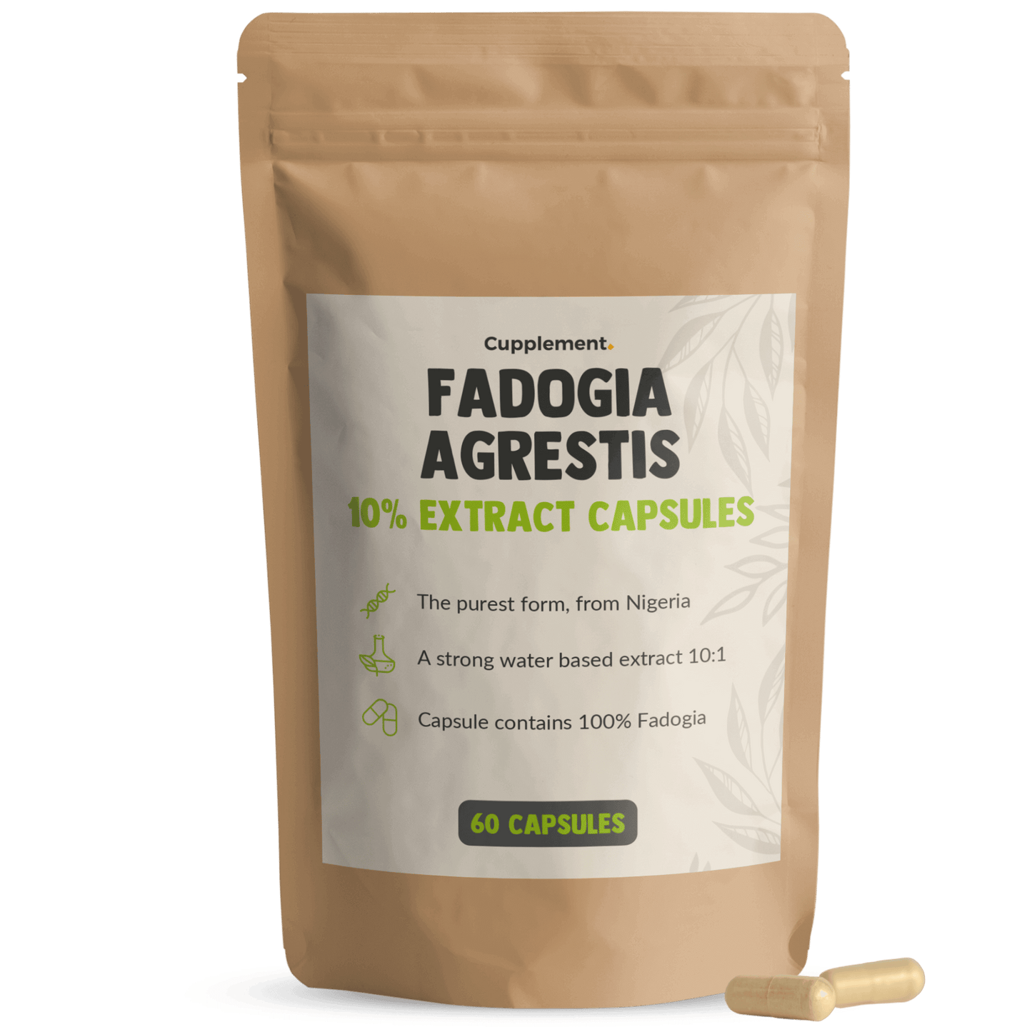 Fadogia Agrestis 100mg capsules packshot front