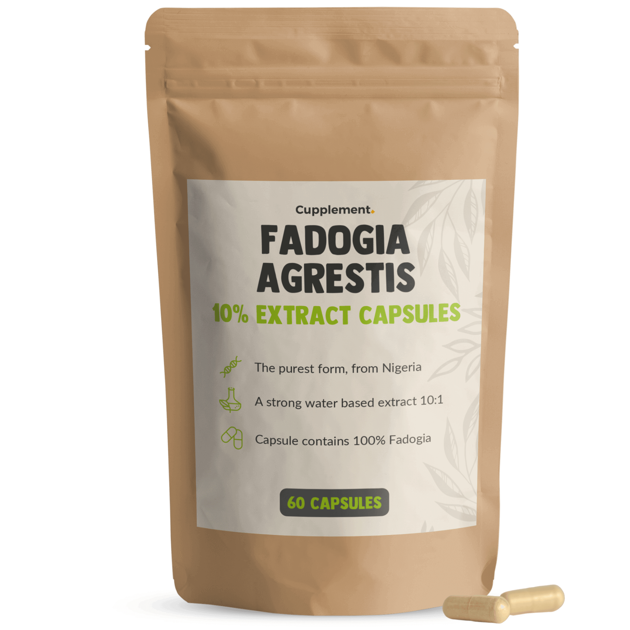 Fadogia Agrestis 100mg capsules packshot front