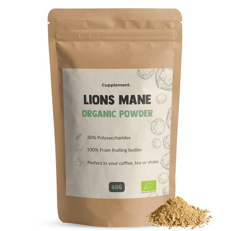 Lions Mane Powder Organic Cupplement Superfood Supplement Mushroom