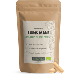 Lions mane 180 Capsules Organic Cupplement Superfood Supplement