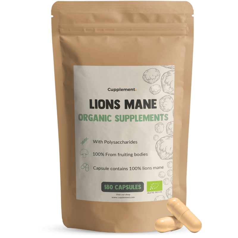 Lions mane 180 Capsules Organic Cupplement Superfood Supplement