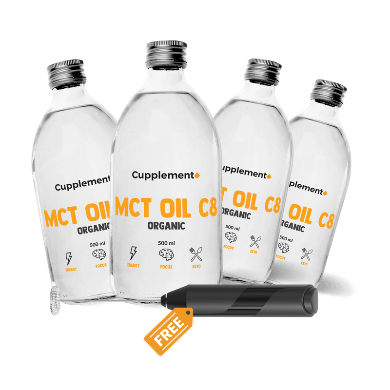 MCT oil c8 organic 500 ml multipack