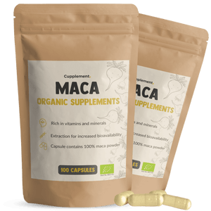 Maca powder capsules organic combipack