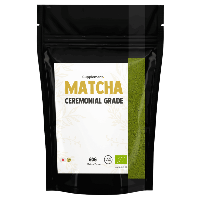 Matcha ceremonial grade organic powder packshot front