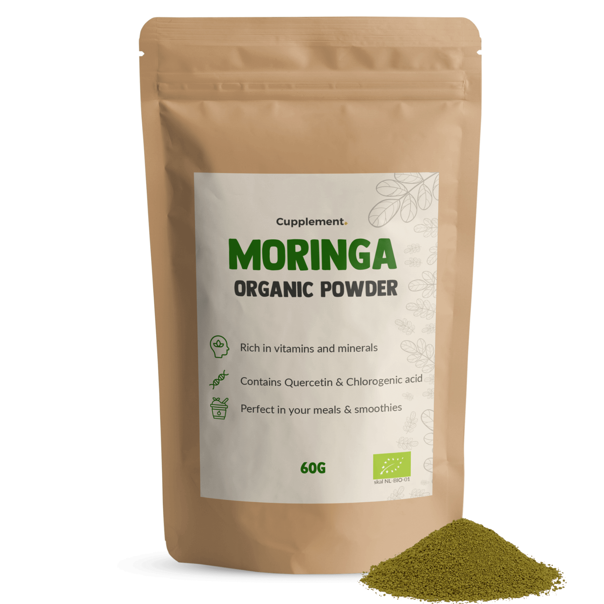 Moringa Poeder Organic Cupplement Superfood Supplement