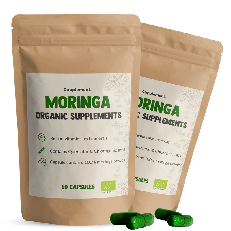 Moringa capsules 500 mg organic combipack