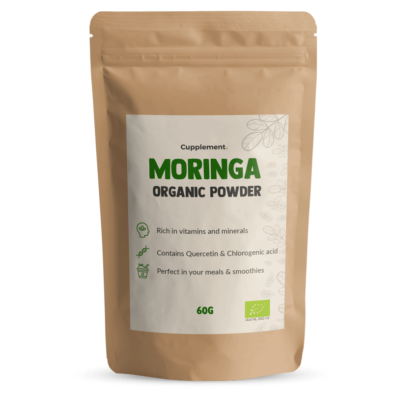 Moringa powder organic packshot front