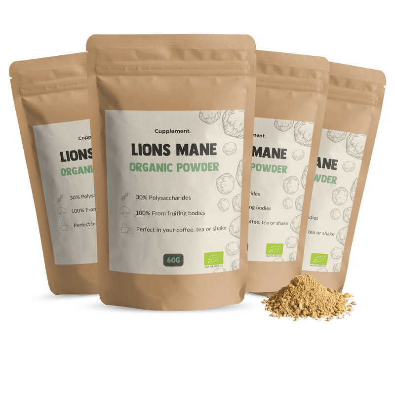 Lions Mane Powder Organic Mushroom Cupplement Superfood Supplement