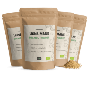 Lions Mane Powder Organic Mushroom Cupplement Superfood Supplement