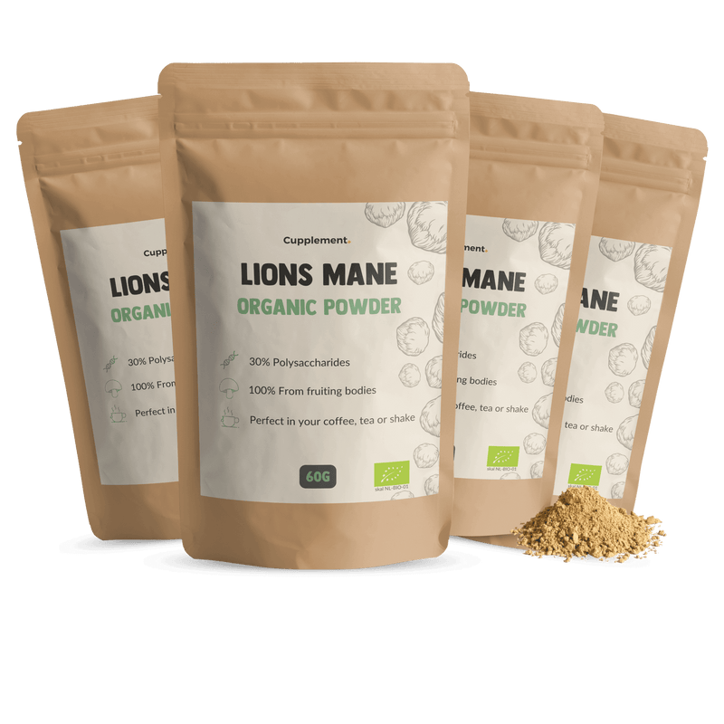 Lions Mane Powder Organic Mushroom Cupplement Superfood Supplement