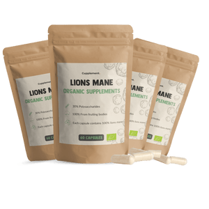 Lions Mane Capsules Organic Cupplement Superfood Supplement