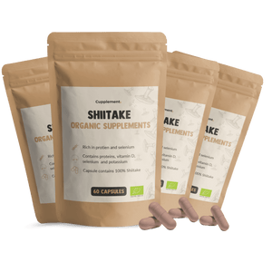 Shiitake Capsules Organic Cupplement Superfood Supplement