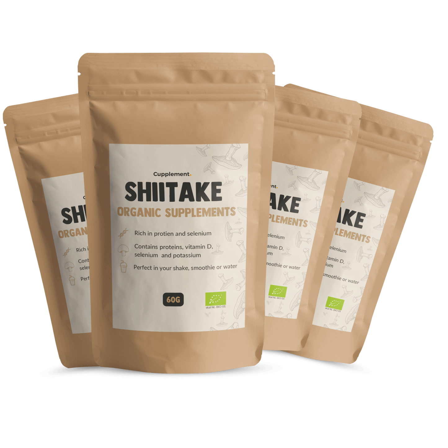 Shiitake Powder Organic Cupplement Superfood Supplement