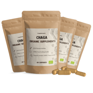 Chaga Capsules Organic Cupplement Superfoods Supplement