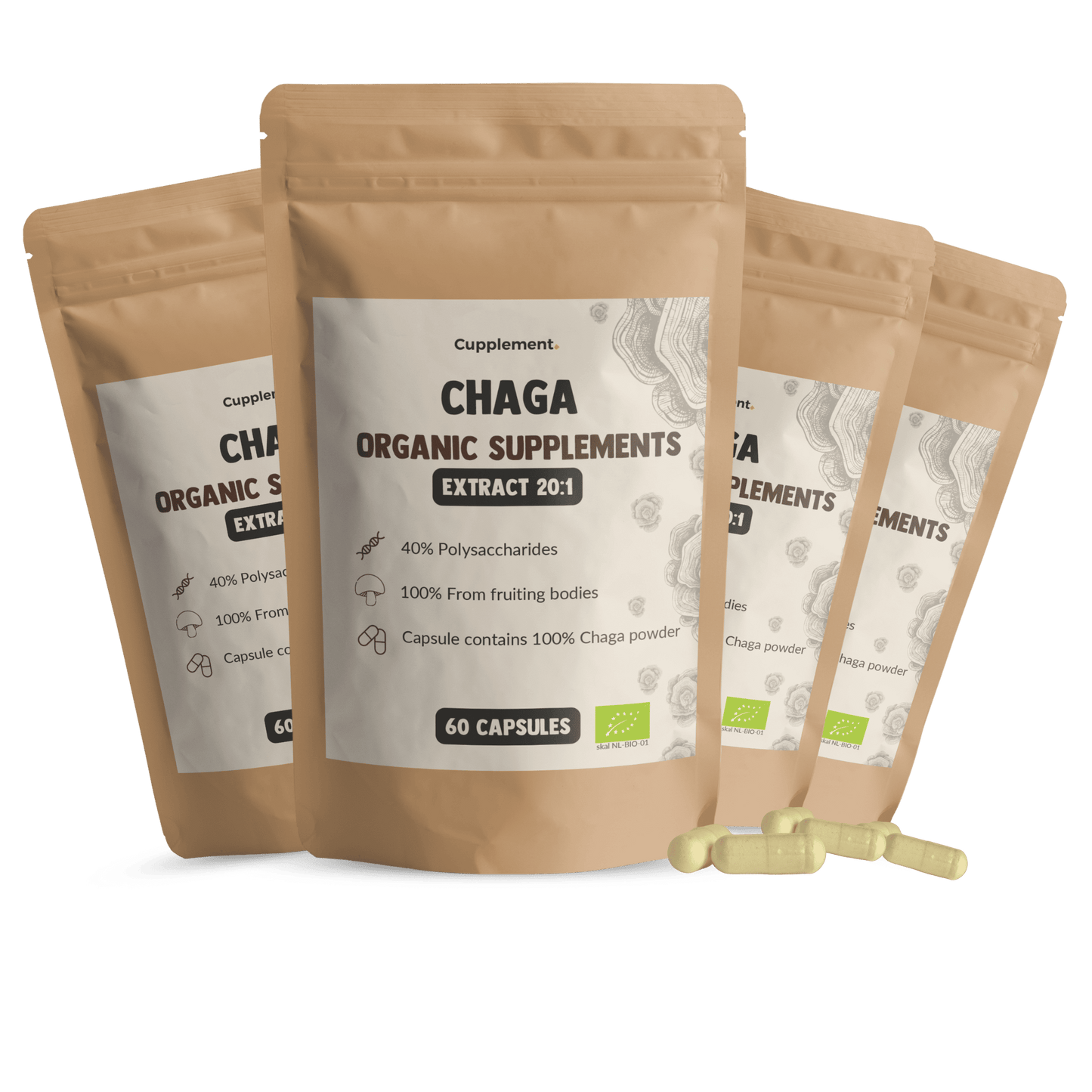 Chaga Extract Capsules 400 mg BIO