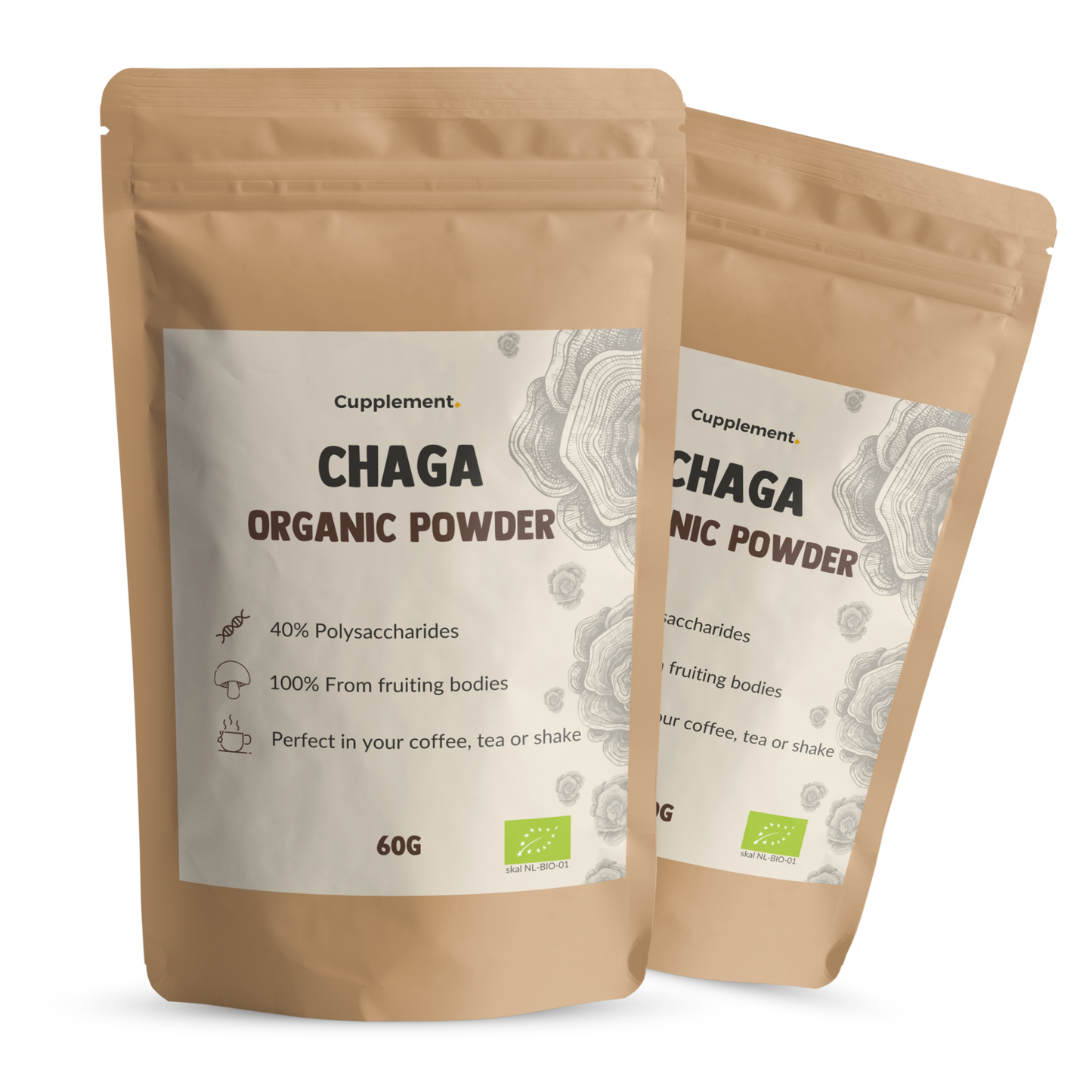 Chaga Mushroom Poeder Biologisch