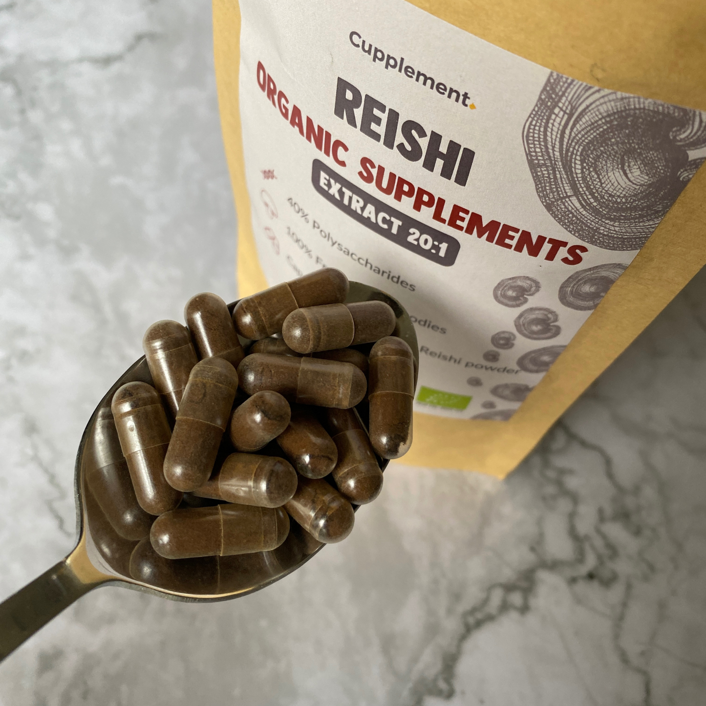 Reishi-Pilz-Extrakt-Kapseln Bio 