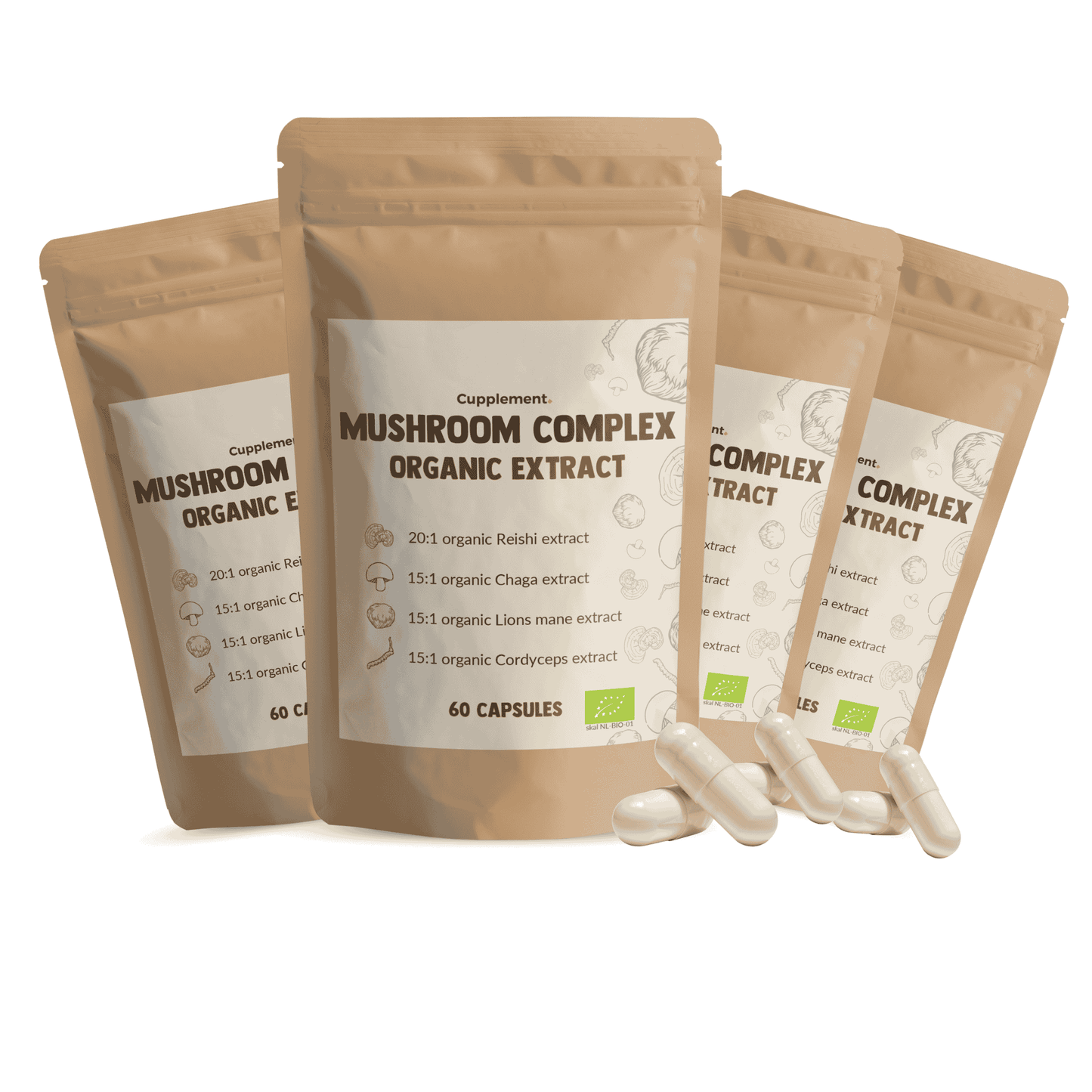 Mushroom Complex Capsules Multipack Cupplement