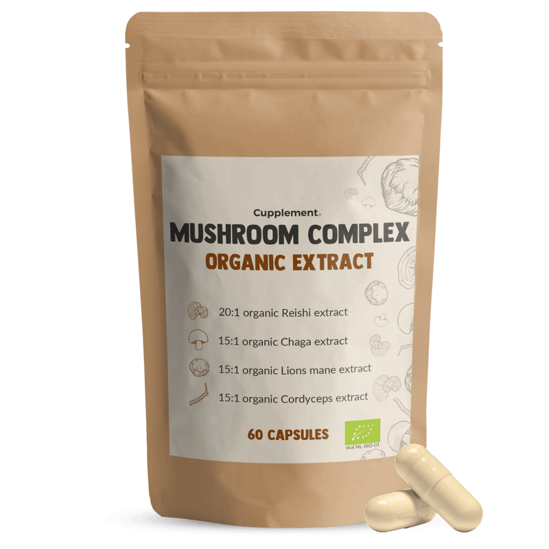 Mushroom Complex Capsules Organic Cupplement Superfood Supplement