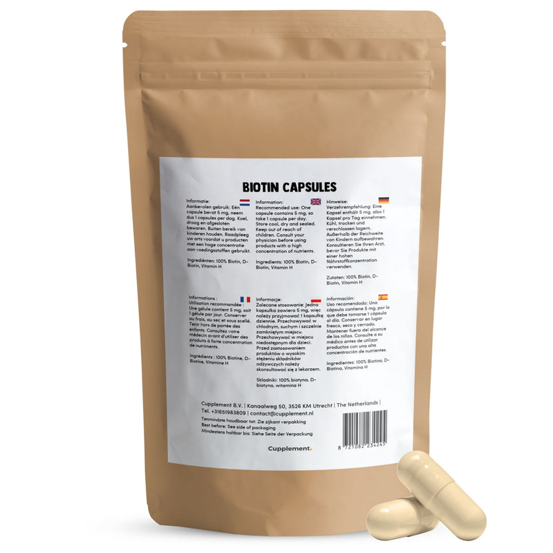 Biotine (Vitamine B8) Capsules 10.000 mcg