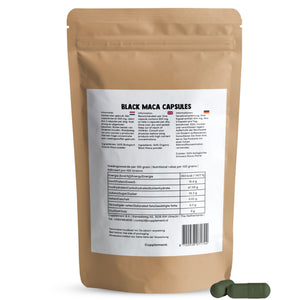 Schwarze Maca Kapseln 500 mg Bio