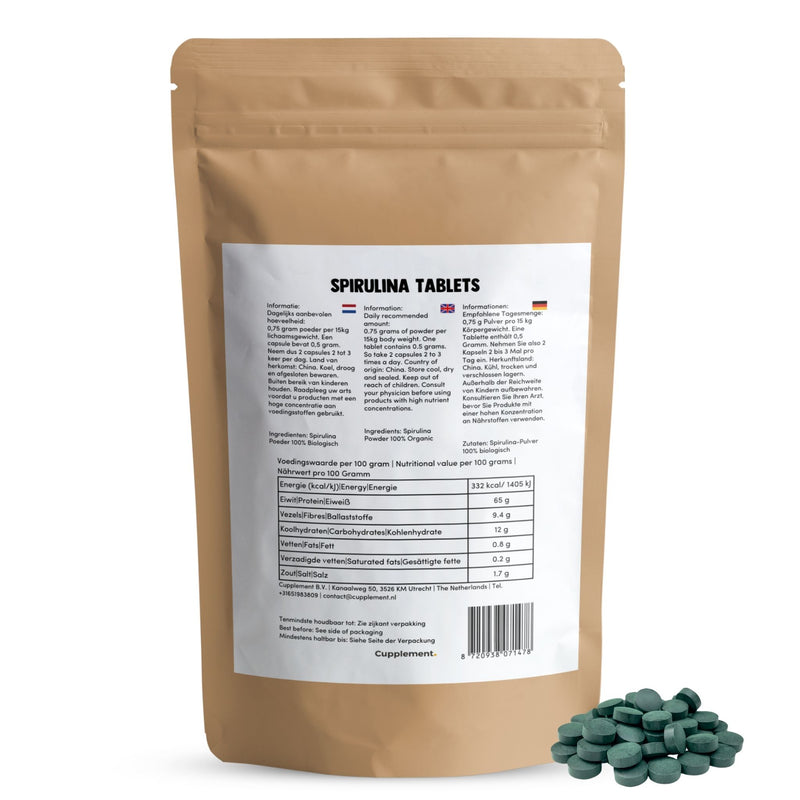 Spirulina Tabletten 500 mg Biologisch